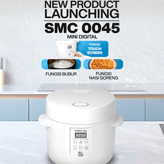 Yong Ma Mini Digital Rice Cooker 0.8 L - SMC 0045 | SMC0045 Putih
